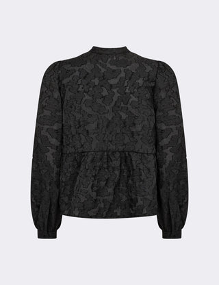 LR-NOVELLE 2 Bluse Sort