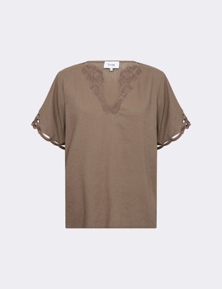 LR-NAJA 61 Bluse Brun