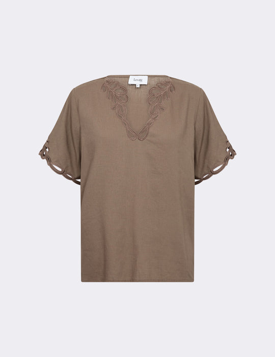 LR-NAJA 61 Bluse Brun