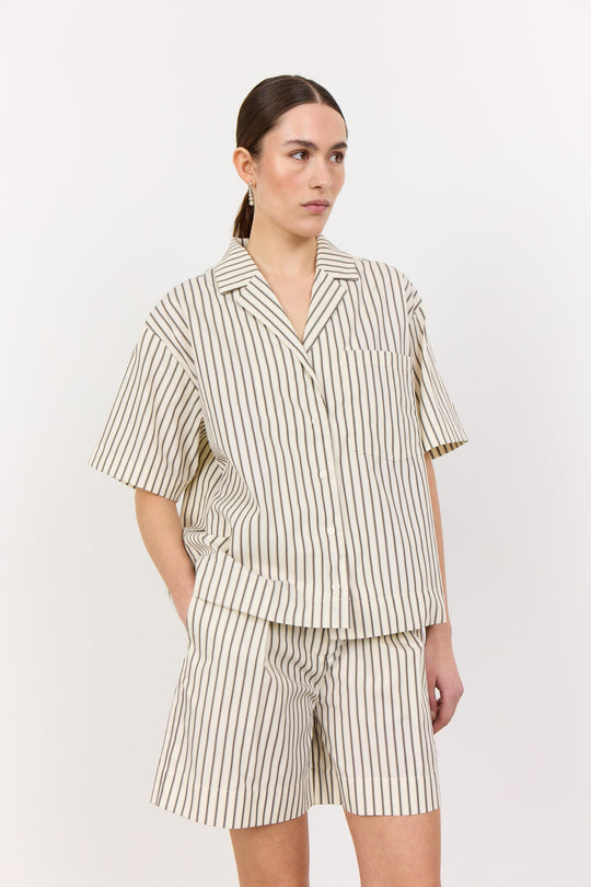 LR-LUCILLA 3 Skjorte Mørk brun