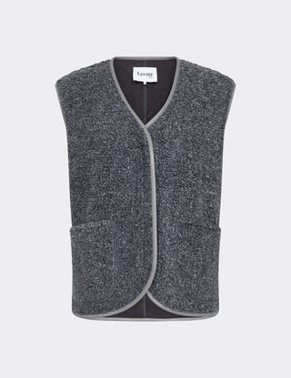 LR-PERNILLE 2 Vest Mørk grå