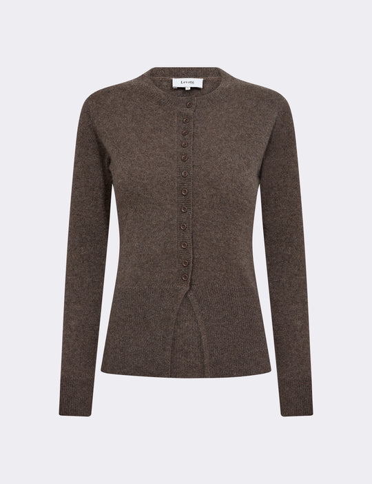 LR-ELOISE 21 Cardigan Mørk brun