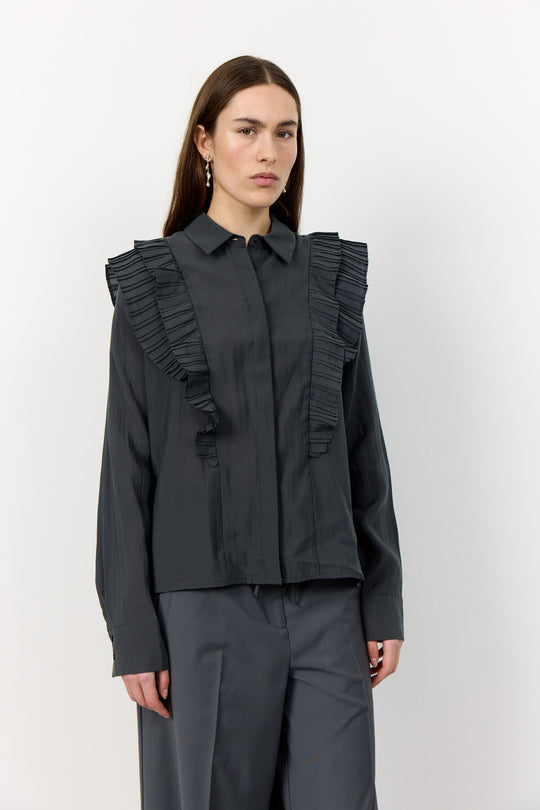 LR-KARLINA 1 Skjorte Sort