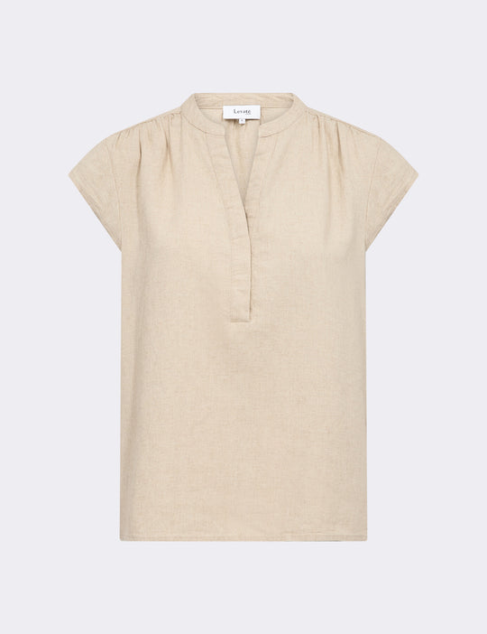 LR-NAJA 19 Bluse Lys sand