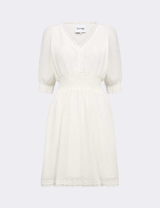 LR-LESLIE 1 Kjole Off white
