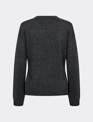 LR-OSSY 2 Cardigan Mørk grå