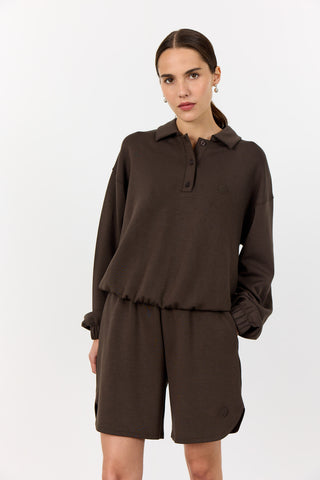LR-EZRA 10 Shorts Mørk brun