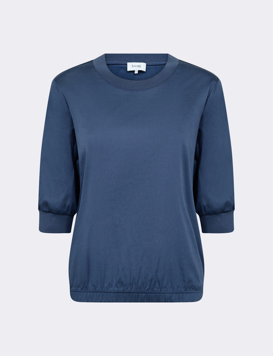 LR-ISLA SOLID 123 Bluse Blå