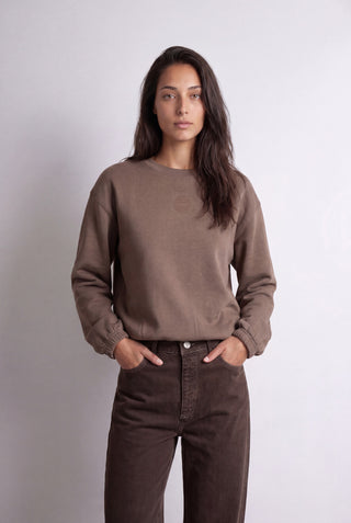 LR-NUKA 13 Sweatshirt Mørk brun