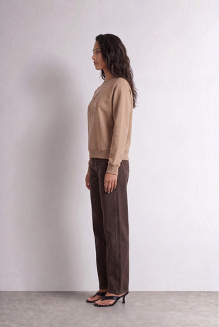 LR-NUKA 11 Sweatshirt Lys brun