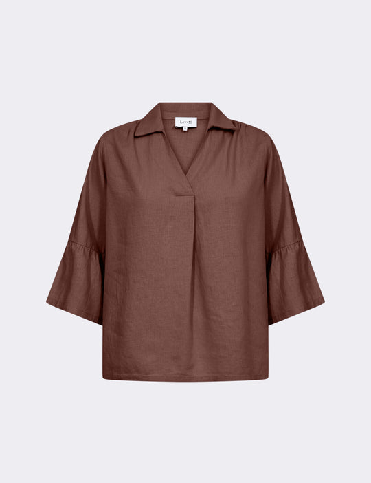 LR-NAJA 53 Bluse Brun