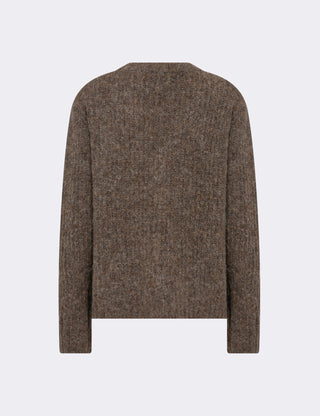 LR-INORA 1 Cardigan Mørk sand