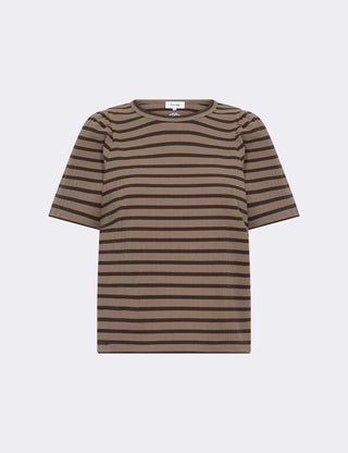 LR-NEDDIE 1 T-shirt Mørk brun