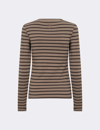 LR-NEDDIE 2 T-shirt Mørk brun