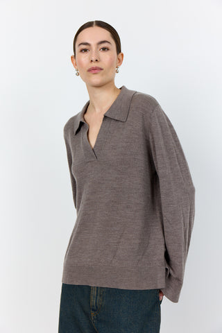 LR-ISMAILA 9 Pullover Lys brun