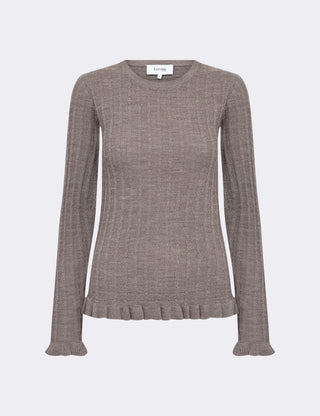 LR-ISMAILA 13 Pullover Lys brun