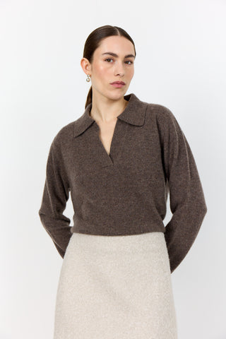 LR-ELOISE 5 Pullover Brun