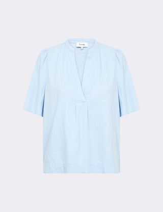 LR-NAJA 32 Bluse Lyseblå
