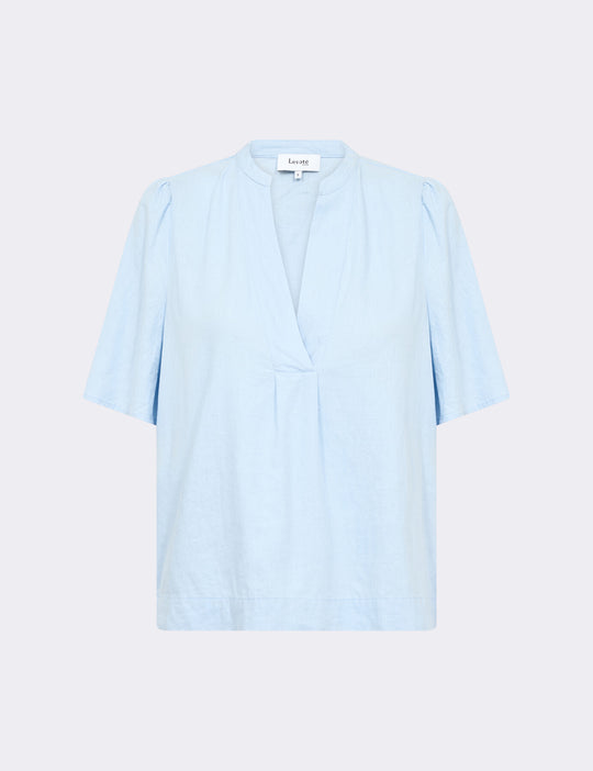 LR-NAJA 32 Bluse Lyseblå