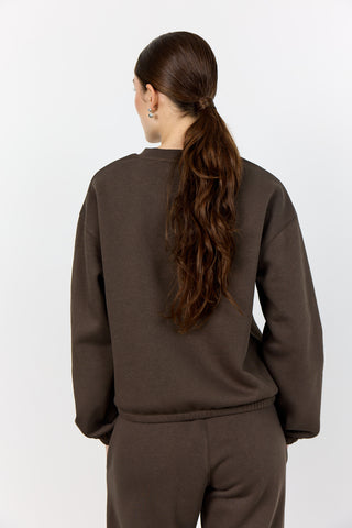 LR-NUKA 13 Sweatshirt Mørk brun