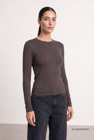 LR-JOSEPHINE 1 T-shirt Mørk brun