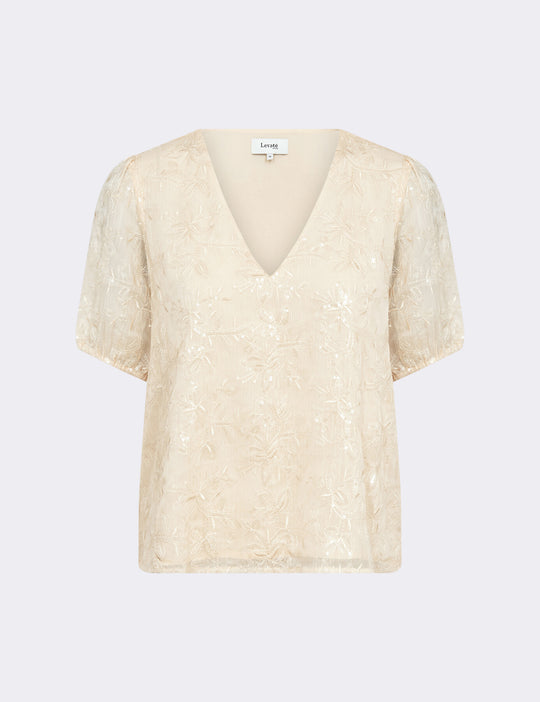 LR-ROXY 1 Bluse Lys sand