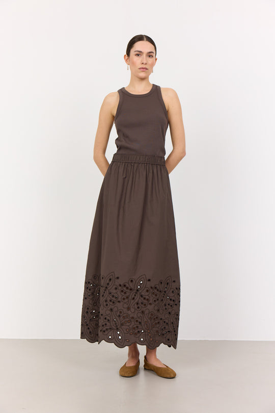 LR-GROLET 5 Nederdel Mørk brun