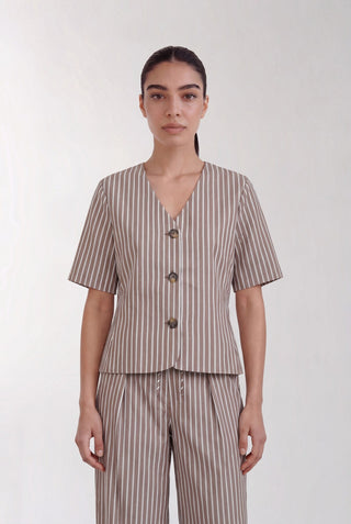 LR-RUCILLE 2 Bluse Brun