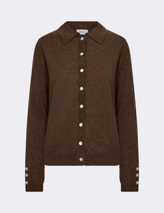 LR-ISMAILA 6 Cardigan Brun