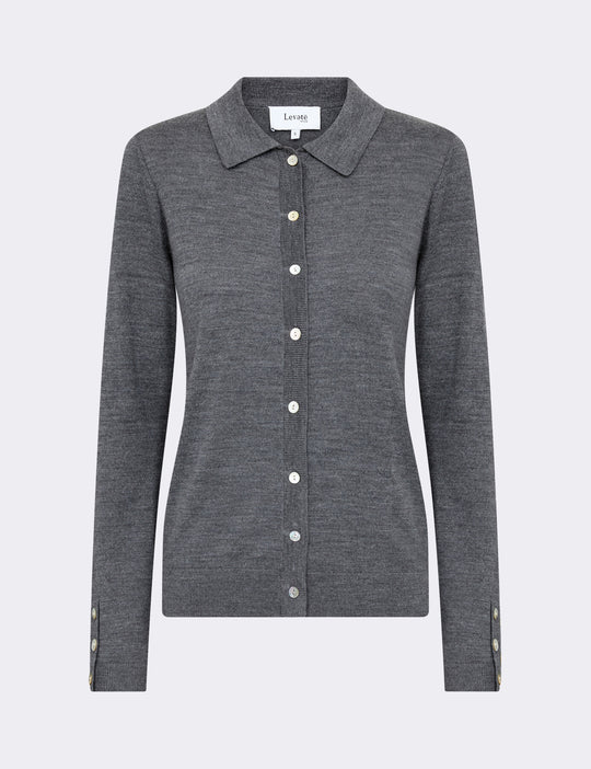 LR-ISMAILA 6 Pullover Mørk grå