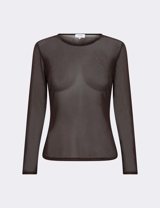 LR-TELA 1 T-shirt Mørk brun