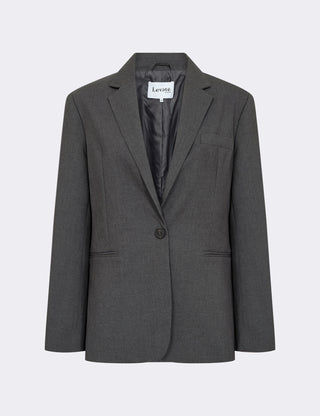 LR-PRESLEY 1 Blazer Mørk grå