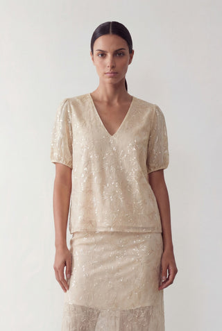 LR-ROXY 1 Bluse Lys sand