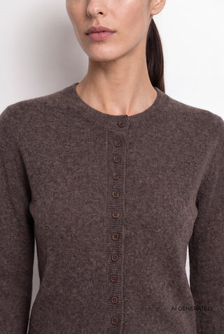 LR-ELOISE 21 Cardigan Mørk brun