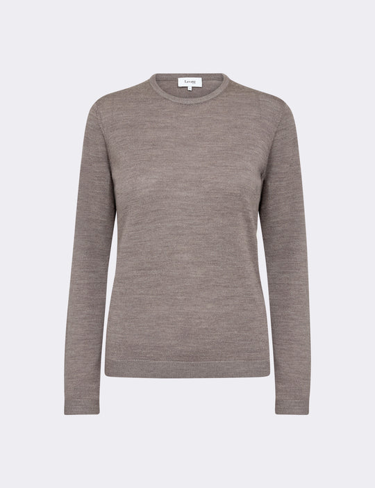 LR-ISMAILA 2 Pullover Lys brun