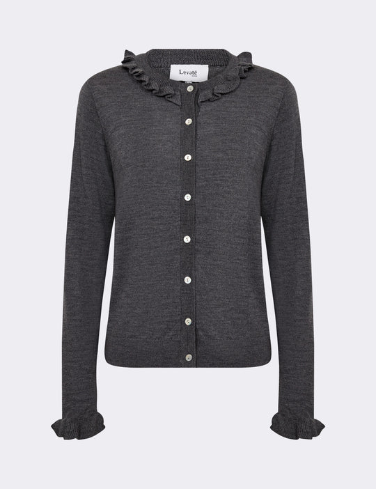 LR-ISMAILA 14 Cardigan Grå