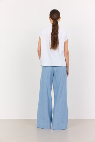 LR-ISLA SOLID 122 Bluse Hvid