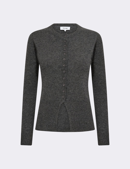LR-ELOISE 21 Cardigan Mørk grå