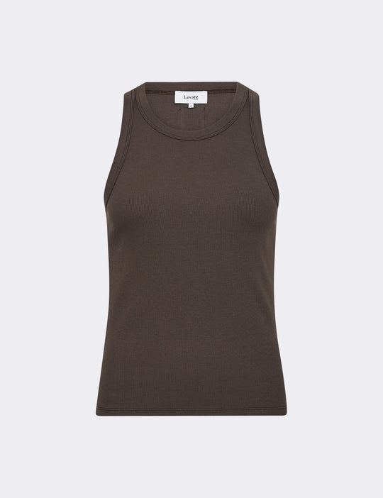 LR-NUMBIA 1 Top Mørk brun