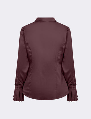 LR-ISLA SOLID 130 Skjorte Bordeaux