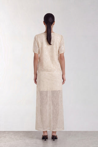 LR-ROXY 1 Bluse Lys sand