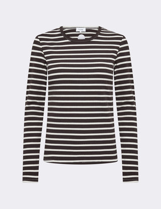 LR-NEDDIE 2 T-shirt Mørk brun