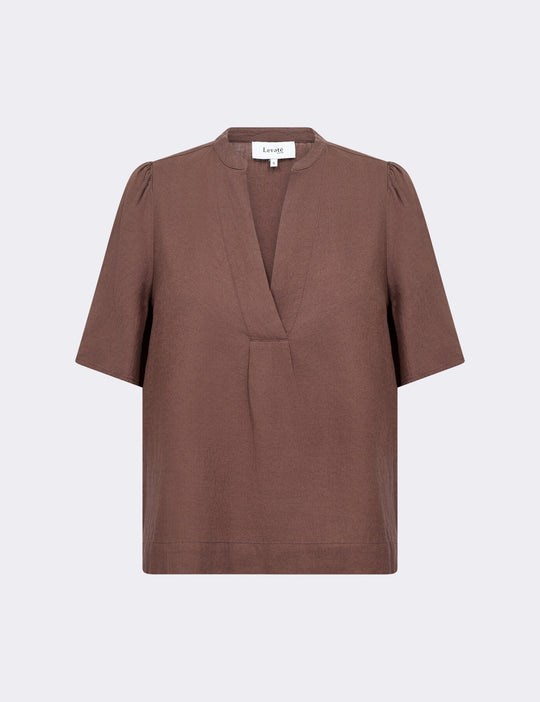 LR-NAJA 32 Bluse Brun