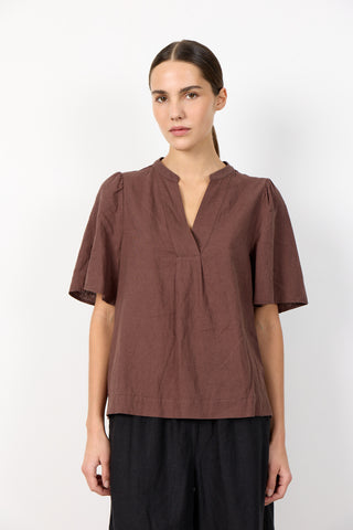 LR-NAJA 32 Bluse Brun