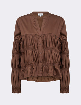 LR-ISLA SOLID 146 Skjorte Brun