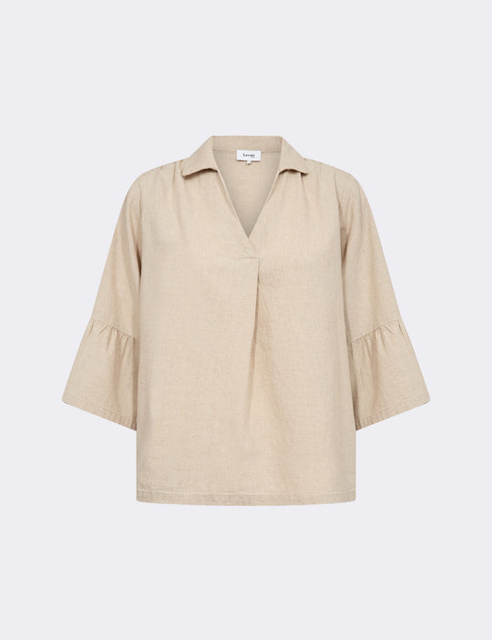 LR-NAJA 53 Bluse Lys sand