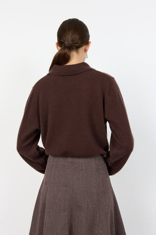 LR-ELOISE 13 Strik Mørk brun