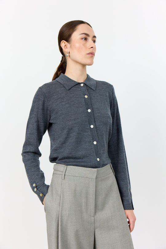 LR-ISMAILA 6 Pullover Mørk grå