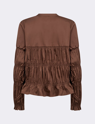 LR-ISLA SOLID 146 Skjorte Brun