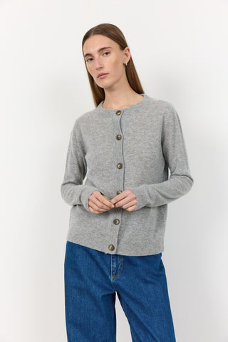 LR-ELOISE 1 Cardigan Lys grå